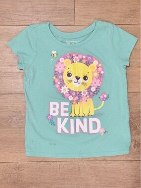 ⭐5/$20⭐️  The Children's Place Be Kind Lion Graphic Tee 3T - PLAY CONDITION